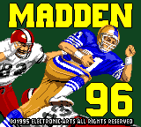 Заставка игры Madden 96